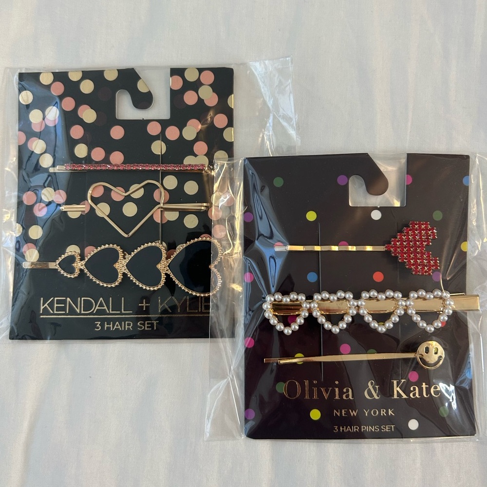 NWT Francesca’s Heart Bobby Pin BUNDLE (Set of 2/Unopened)